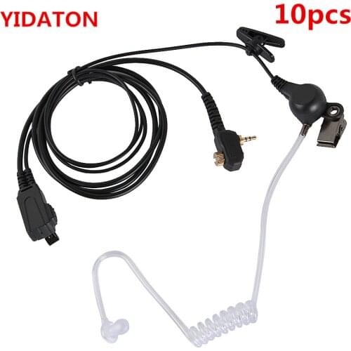 YIDATON 10pcs Earpiece Headset PTT for Motorola Portable Radio MTH800 MTH850 MTP850 MTS850 Earphone MTH600 MTH650 Walkie Talkie