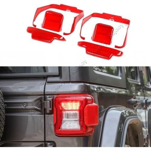 ABS Car Tail Light Rear Lamp Cover Decor Frame Trim for Jeep Wrangler JL 2018