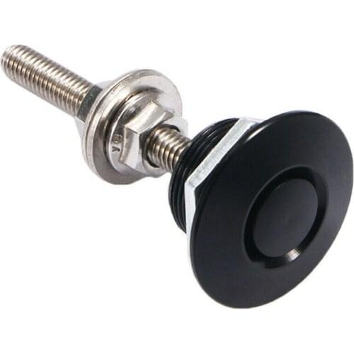 1Pc Mini Push Button Quick Release Car Hood Bonnet Latch Pin Lock Bumper Clip Black Car Cover lock Modified Hood