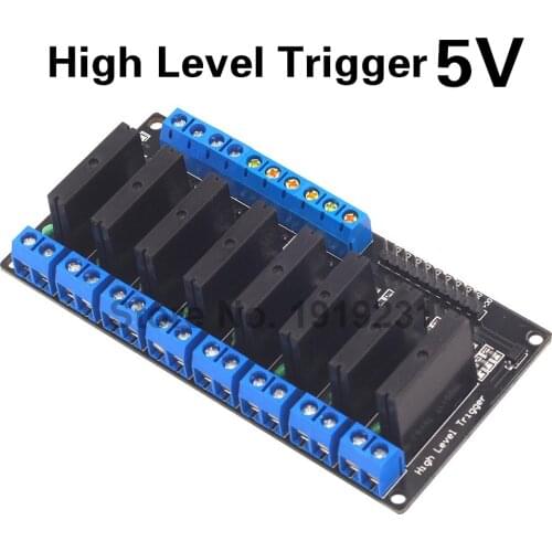 5V 8 Channel Solid State Relay Module Board High Level Trigger SSR Input 5V DC Output 250V AC 2A for Arduino