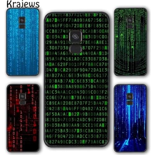 Krajews Matrix Hacker Phone Case Cover For Samsung Galaxy S5 S6 S7 edge S8 S9 S10 E lite S20 plus ultra Note