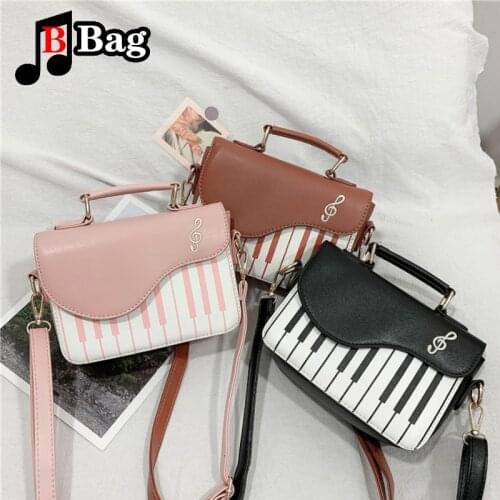 Ladies Handbags Piano Note Shoulder Bags Fashion Crossbody Bags for Women Casual Female Personality Messenger Bags