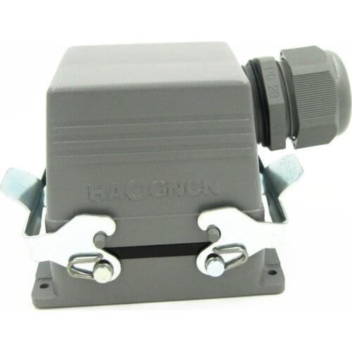 HDC-HE-032-1 Heavy Load Connector 32 Core 16A Rectangle Connector Heat Flux Avenue Plug