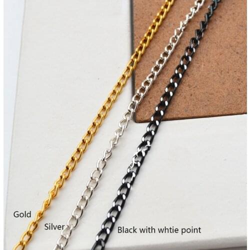 1 Meter O Shape Rings Chain For Necklace Bracelet Shoe Phone Case Diy Decoration Accessories Great Performance Of Anti-Rust