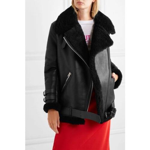 Free shipping,fashion Women Genuine leather jacket,winter warm 100% fur coat.sheepskin wool clothes,plus size shearling clothes