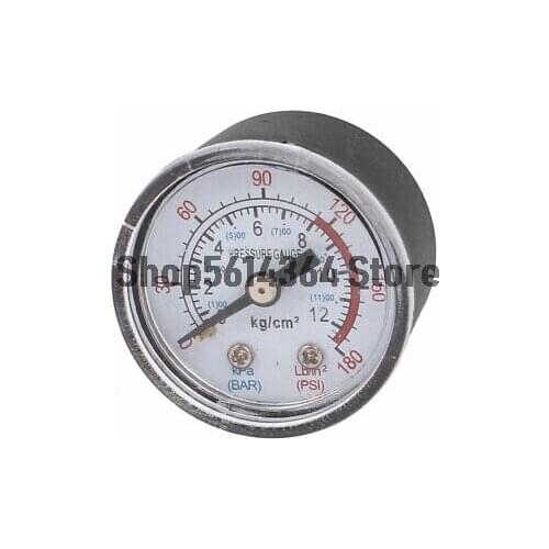 Black Box Air Compressor 1/8 BSP Male Thread 0-180PSI 0-12Kg/cm2 Pressure Gauge