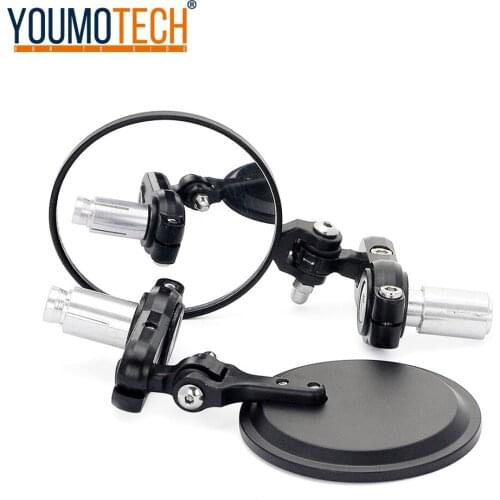 Motorcycle Mirror Bar End Rearview Mirrors Motor Handlebar Ends Side Mirrors Cafe Racer Retrovisor Moto Motorcycle Accessories