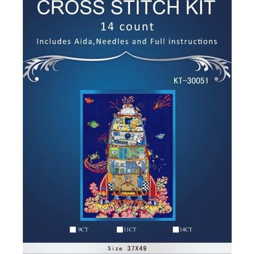 Top Quality lovely counted cross stitch kit nor pole house bo8thy 8threads cut through house