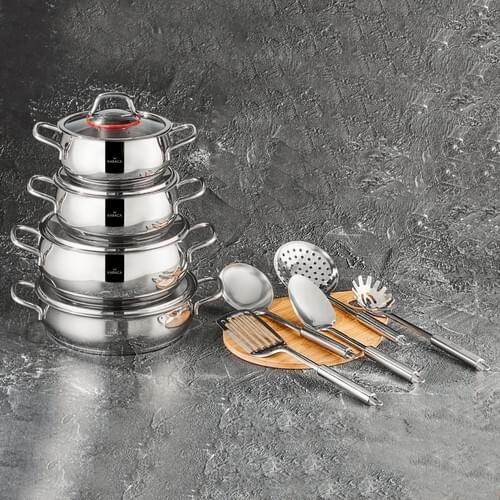 Roe Emirgan Steel 13 Piece Cookware Set