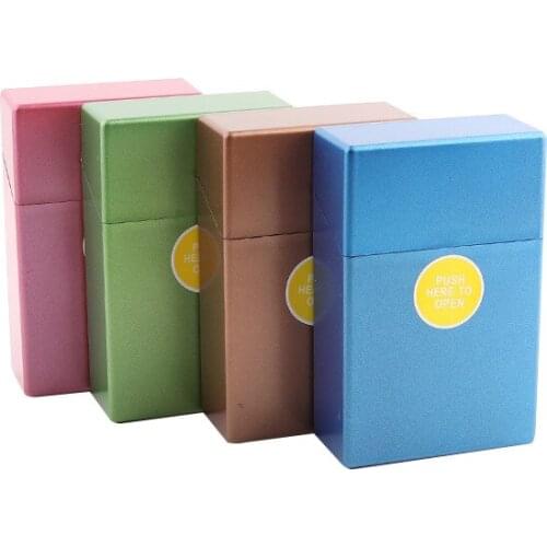 Portable Plastic Cigarette Cases For 20 Cigarette Accessories Cigarette Box Gadgets For Men Gift Tobacco Case Tobacco Box