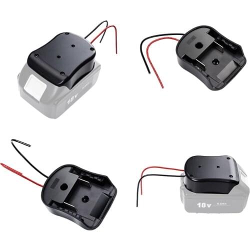 Power Mount Connector Battery Holder Adapter Compatible with BL1840 BL1850 BL1860 14.4V to 18V Dock Power Connector