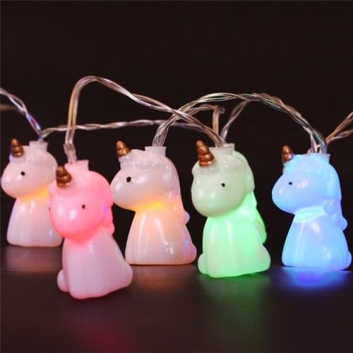 Fairy Lights Unicorn 2.5M 20 LED Battery Operated String Lights for Bedroom Garden Christmas Wedding Party Holiday Decoration