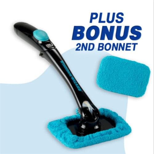 Folding Car Water Spray Cleaning Brush Hurricane Windshield Rotating Fog Cleaning Brushes Glass Window Car Windscreen Cleaner