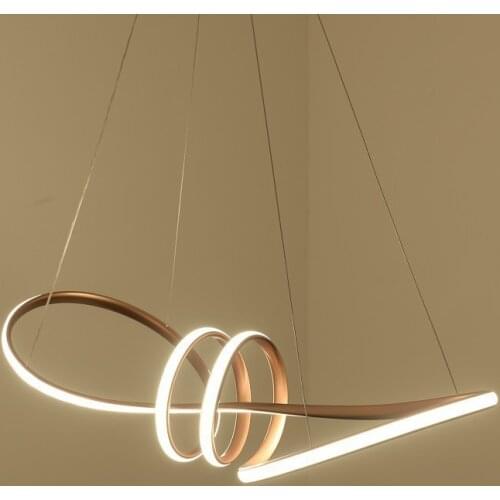 LED chandelier personalized simple living room lamp creative atmosphere homestay apartment double circle sailing boat bedroom