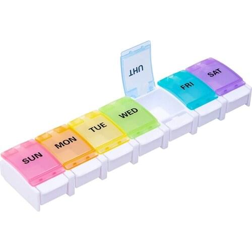 Pill Box 7/14/31 Day Medicine Case Portable Tablet Dispenser Organizer Weekly Storage Case Extra Large Pill boxes Reminder