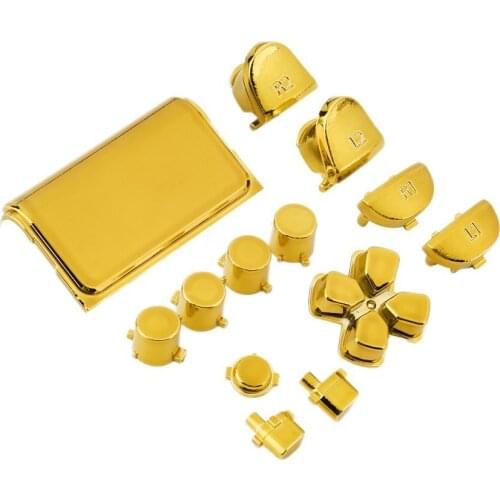 1 Set Controller Joystick Button Replacement Parts for Playstation 4 PS4 Handle Shell Plating Accessories Touch Pad Protective C