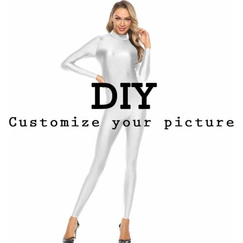 NADANBAO DIY Customize Jumpsuits 3D Digital Printing Womens Bodysuits