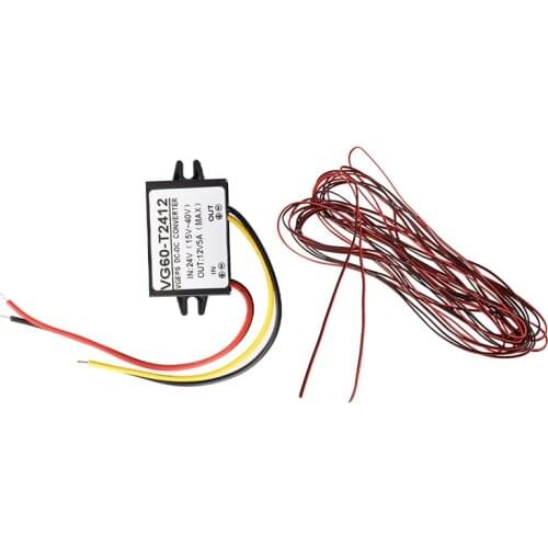 1 Pcs Voltage Converter Transformer Voltage Transformer & 1 Pcs Zip Wire AWG Cable Power Ground Stranded