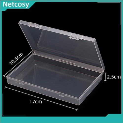17x10.5x2.5cm Clear Mobile phone repair parts storage box For Smartphone Tablet repair Electronic accessories storage case