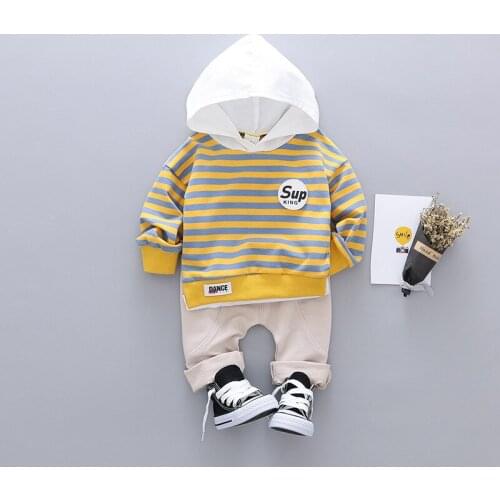 New Spring Autumn Toddler Infant Clothes Baby Boy/Girls Clothing Hooded Coat+Pants 2pc/Sets Cotton Kids Costume Children Outfits