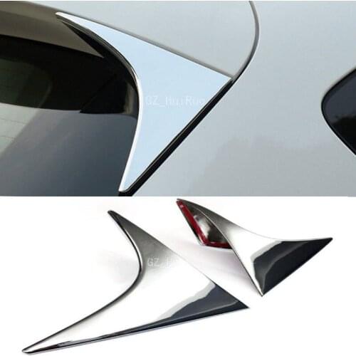 2012 2013 2014 2015 For Mazda CX-5 CX5 Rear Spoiler Wing Corner Side Triangle Trim ABS 2pc