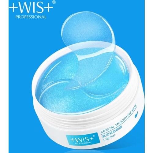 WIS Collagen Gel Natural Moisturizing Eye Patches 60 Pcs Hyaluronic Acid Gel Remove Dark Circles Eye Bag Anti Aging Eye Mask