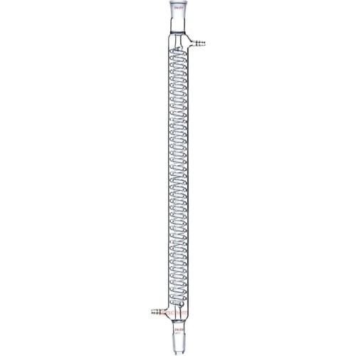 600mm,24/29,Glass Graham Condenser,Coil Heat Exchanger,Laboratory Glassware