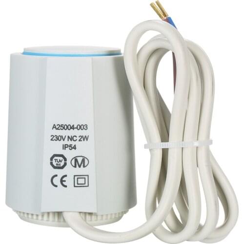 AC230V Thermal Actuator for Underfloor Heating Manifold Normally Closed Electric Actuator for Floor Heating Thermostat System