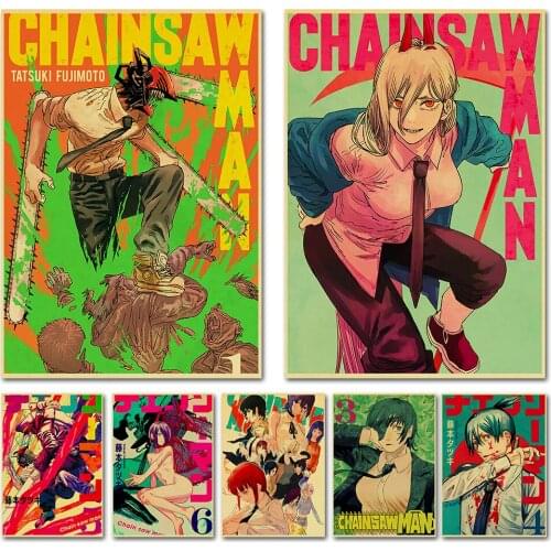 DIY 5D Diamond Painting Chainsaw Man Poster Anime Cross Stitch Kit Full Drill Embroidery Mosaic Art Picture of Rhinestones Decor