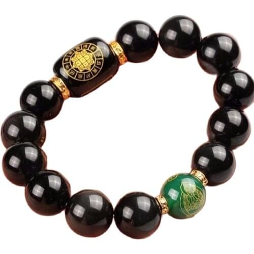 Black Cornstone Bracelet For Wealth And Operations