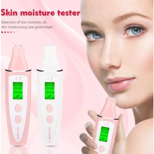 Electric LCD Display Digital Skin Care Tester for Moisture Oil Fluorescent Agent Content Facial Moisturizing Analyzer Detection