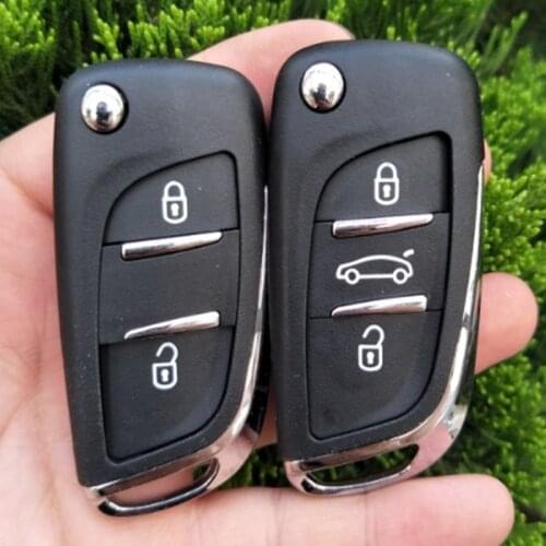 DS Modified Flip Remote Key Shell 2 3 BTN For Peugeot 307 408 308 for Citroen C-Triomphe C-Quatre C3 C4L C5 CE0536 HU83 VA2