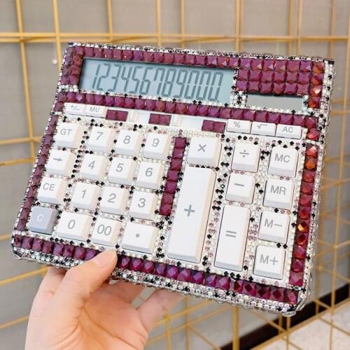 Bling 12 Digits Electronic Calculator Large Screen Desktop Calculators Home Office School Calculators Financial Accounting Tools