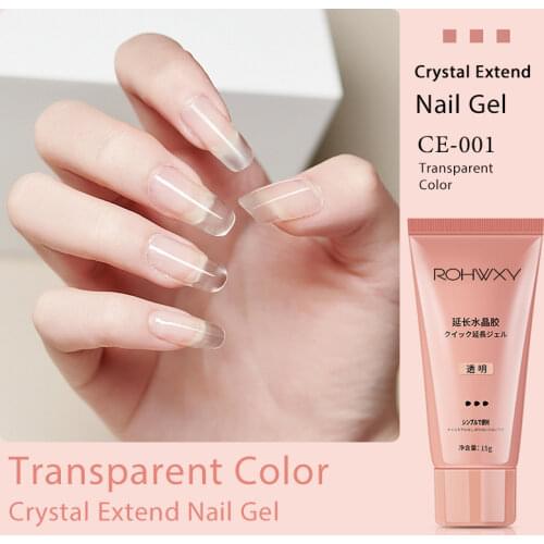 ROHWXY UV Building Gel For Nails Extension Acrylic UV Gel Varnish For Nail Art Design Poly UV Nail Gel Polish For Manicure Tools