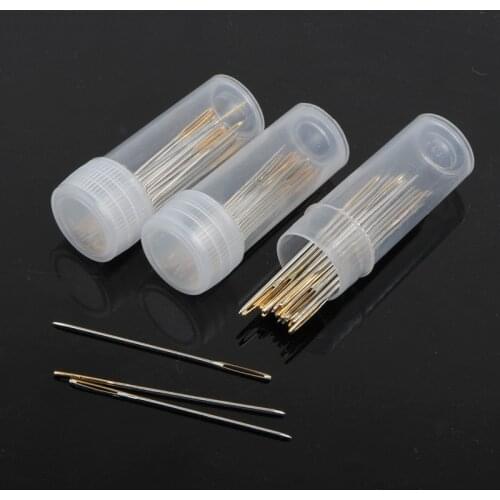 30Pcs 22# 24# 26# Cross stitch needle Gold tail needle blunt embroidery needle cross stitch needlework tool