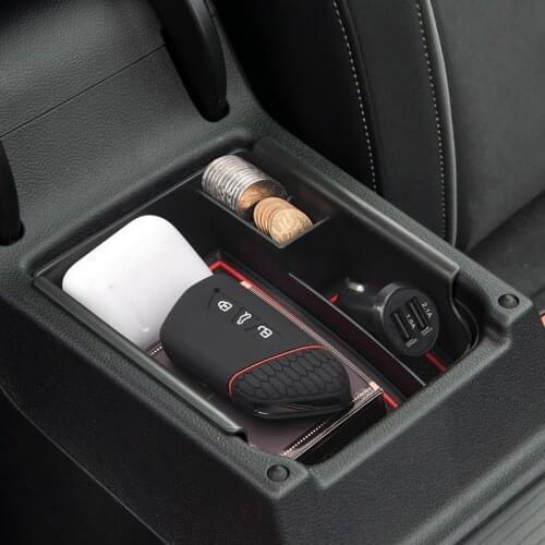 Car Interior Decoration Console Armrest Container Storage Box Refit Accessories Styling For VW Golf 8 MK8 2020 2021