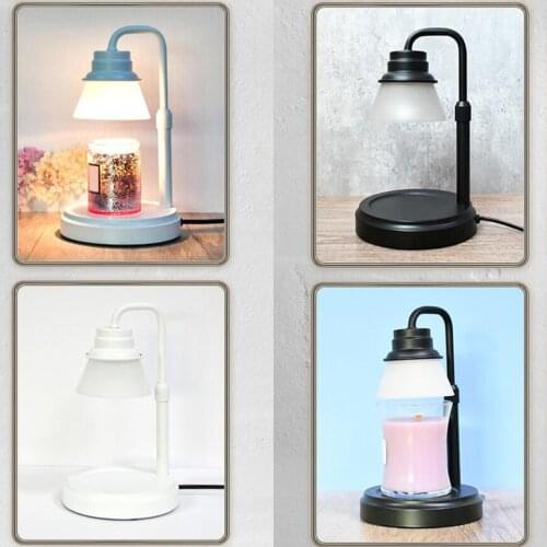 Electric Candle Warmer Lamp Diffuser Glass Lampshade Wax Melter Aroma Oil Burner for Warming Melting Candle Room Spa Home Office