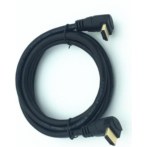 HDMI-compatible 2.0 Elbow cable 4K*2K @60HZ HD 2.0V Male Down or Up Angled to HDMI-compatible v2.0 Male Up & Down Angle Cable