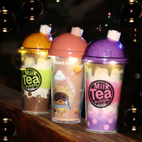Bubble Blowing Camera Girl Heart Milky Tea Cup Bubble Machine Stick Automatic Leak-Proof Girl Toy