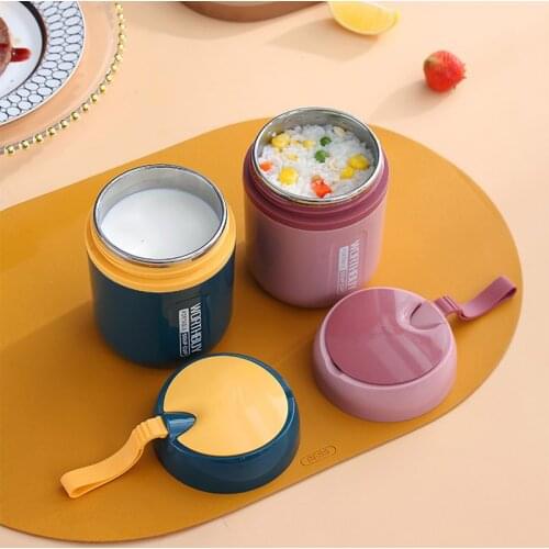 Stainless Steel Mini Heat Preservation Lunch Box Portable Heat Preservation Breakfast Bucket Office Worker Student Lunch Box