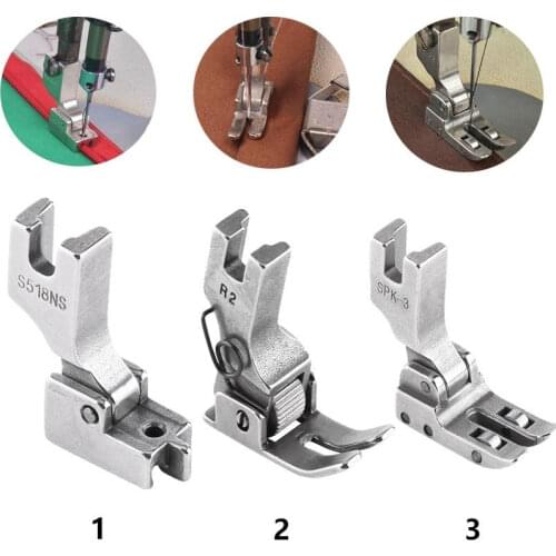 PVC Leather DIY flat-seaming presser Feet set sewing machine ROLLER FOOT Bearing Wheel Presser Feet Industrial Sewing Machines