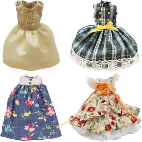 Outfits for Blyth doll Sleeveless dress simple skirt for 1/6 BJD ICY DBS AZONE