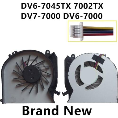 New Laptop CPU Cooling Fan For HP DV6-7045TX 7002TX DV7-7000 DV6-7000 Notebook Cooler Radiator