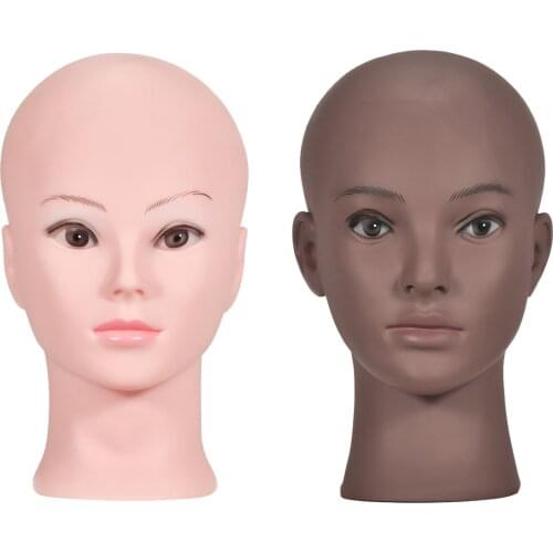 New Female Bald Mannequin Head Manikin Wig Stand Cosmetology Practice Training Manikin Head For Hair Styling Wigs Making