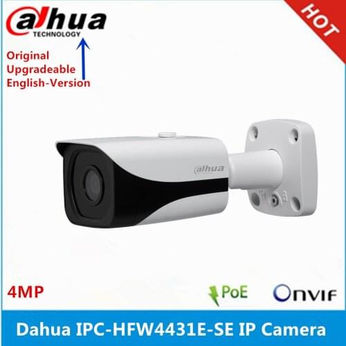 Original Dahua IPC-HFW4431E-SE with sd card slot H2.65 4MP IP67 IR40M POE IP Bullet Camera replace IPC-HFW4431E-S
