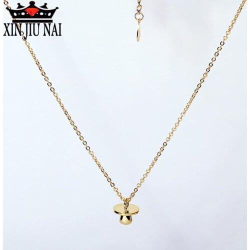 New fashion creative personality DIY 18K gold pacifier simple classic wild charm high quality clavicle necklace women jewelry