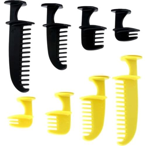 Q1QD 4pcs Professional Hair Cutting Guides Kit Clipper Guide Comb Templates Cut Combs