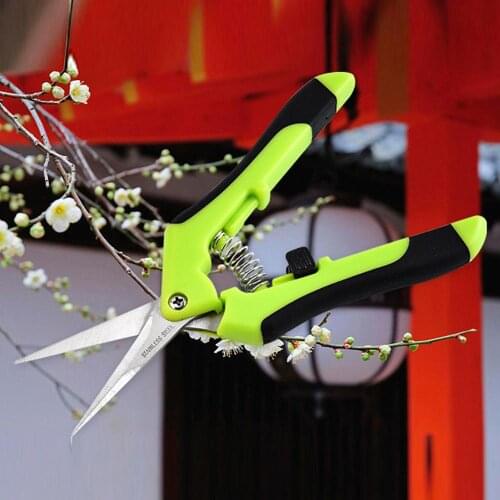 Garden Pruning Shears Orchard Picking Scissors Potted Trim Weed Branches Garden Flower Sharp Scissors Gardening Hand Tools