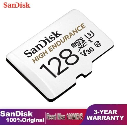 Sandisk High Endurance Memory Card 128G 64GB SDHC Micro SDXC Drone Class 10 U3 V30 HD 4K Max Endurance Micro SD Card 256GB 32GB
