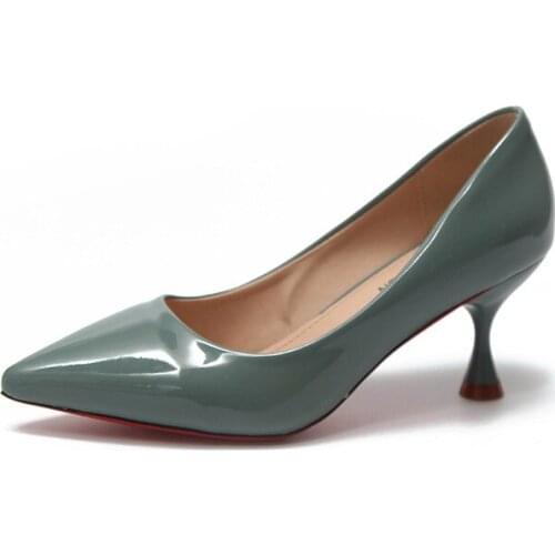 New Women 6.5cm High Heels Female Shoes Classics Basic Women Pumps Pointed Toe Slip on Casual Shoes Spring Autumn